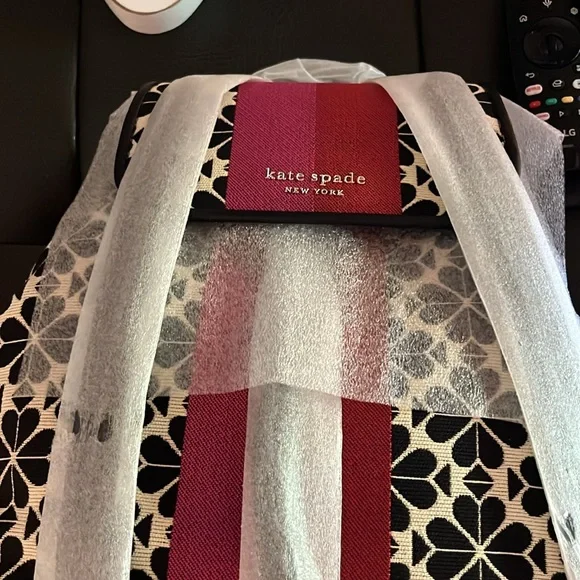 New Kate Spade Spade Flower Jacquard Stripe Sinch Medium  display picture 1